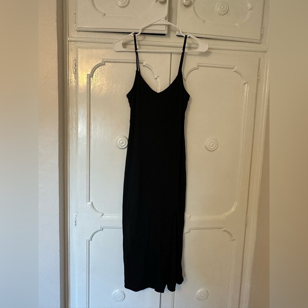Abercrombie & Fitch Black Midi Dress